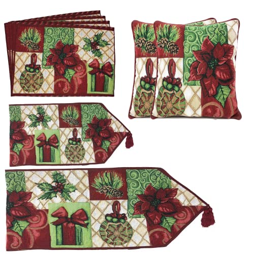 Greatest Product Tache Home Fashion Holiday Tidings Table Linen Set, one Size, 8 Greatest Product Tache Home Fashion Holiday Tidings Table Linen Set, one Size, 8