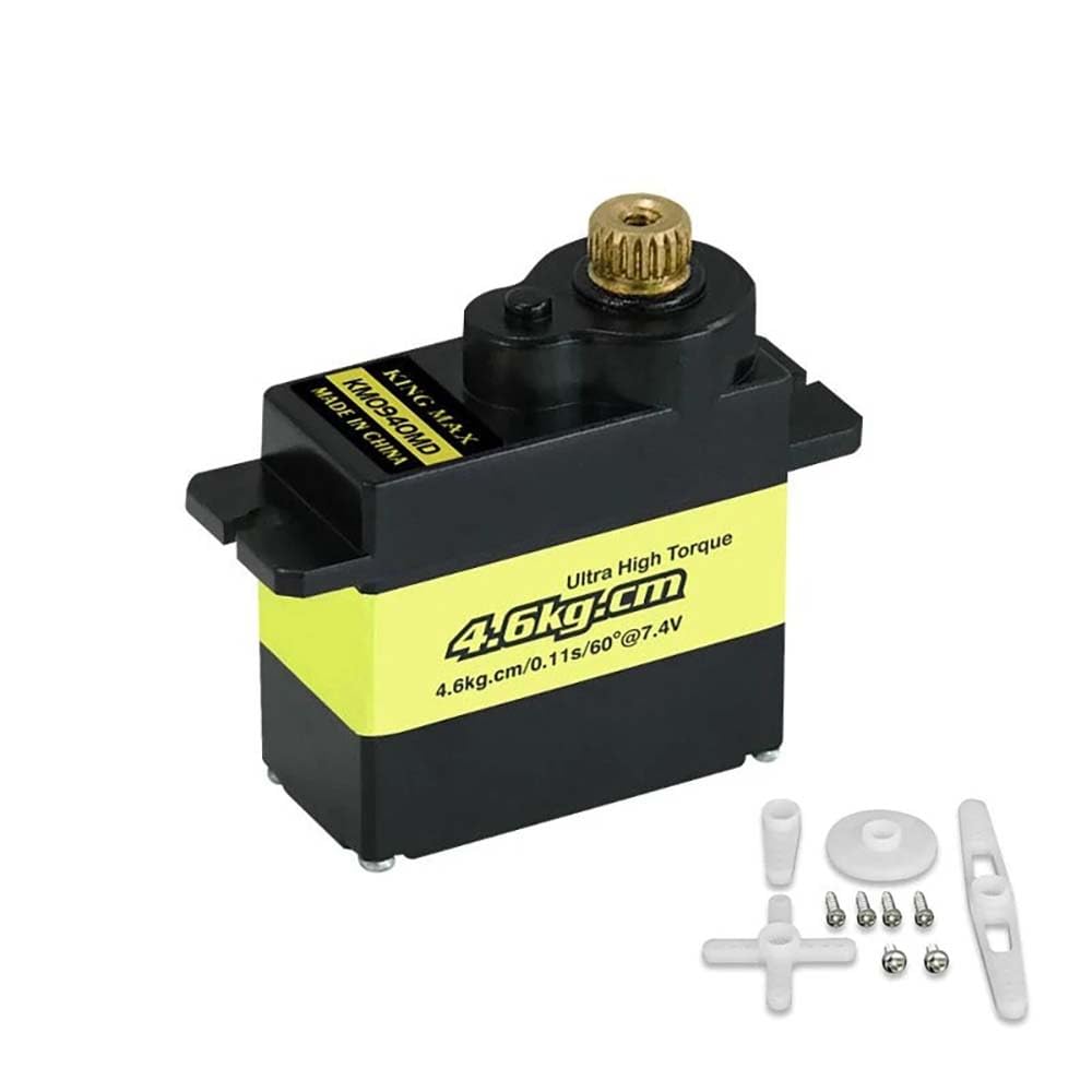 KM0940MD Digitaler Metall-Servo-Eisenkern, wasserdicht, 13 g, Ruderlenkung für RC-Flugzeuge, feste Flügel, DIY (4 Stück KM0940MD)