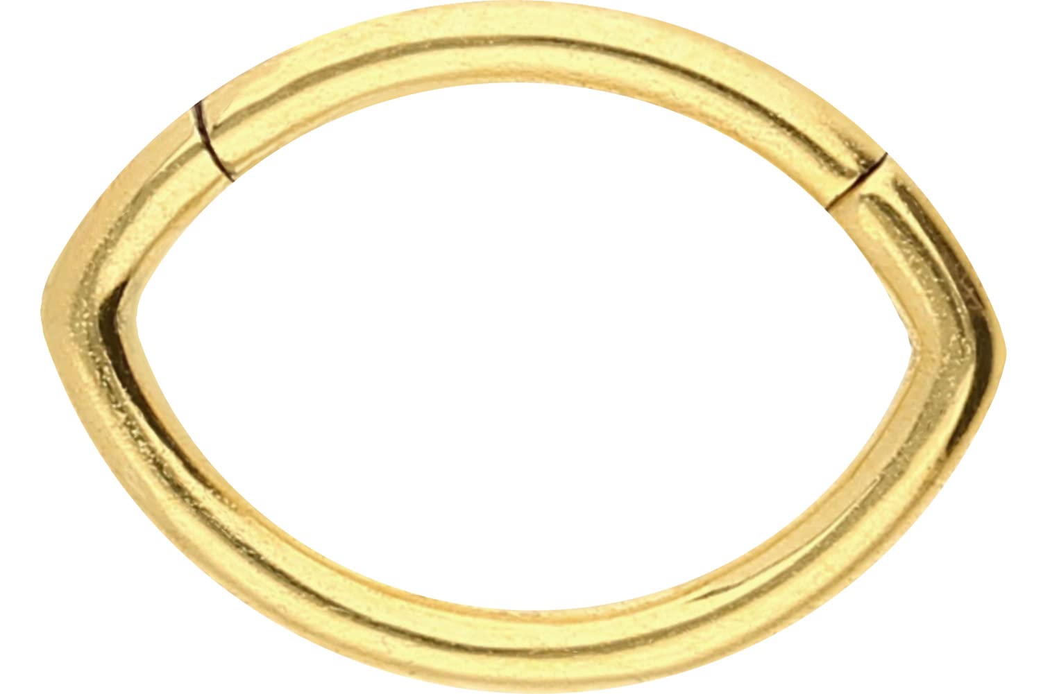 PIERCINGLINE Clicker de acero quirúrgico PIERCINGLINE | Óvalo | Piercing para Septum Tragus Helix | selección de colores