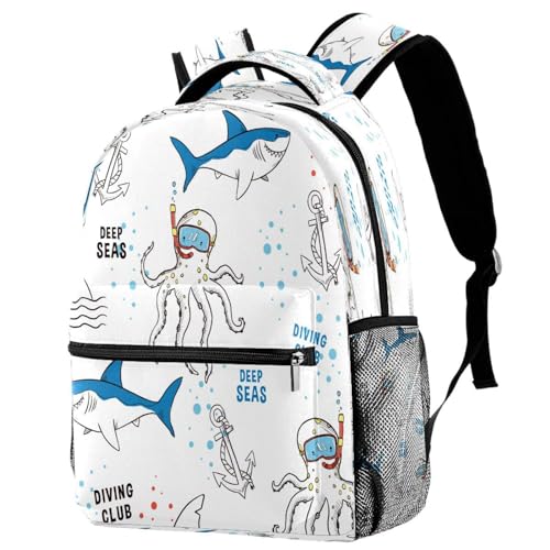 Sac à dos d'école multicolore 40cm pour adolescents et voyage décontracté