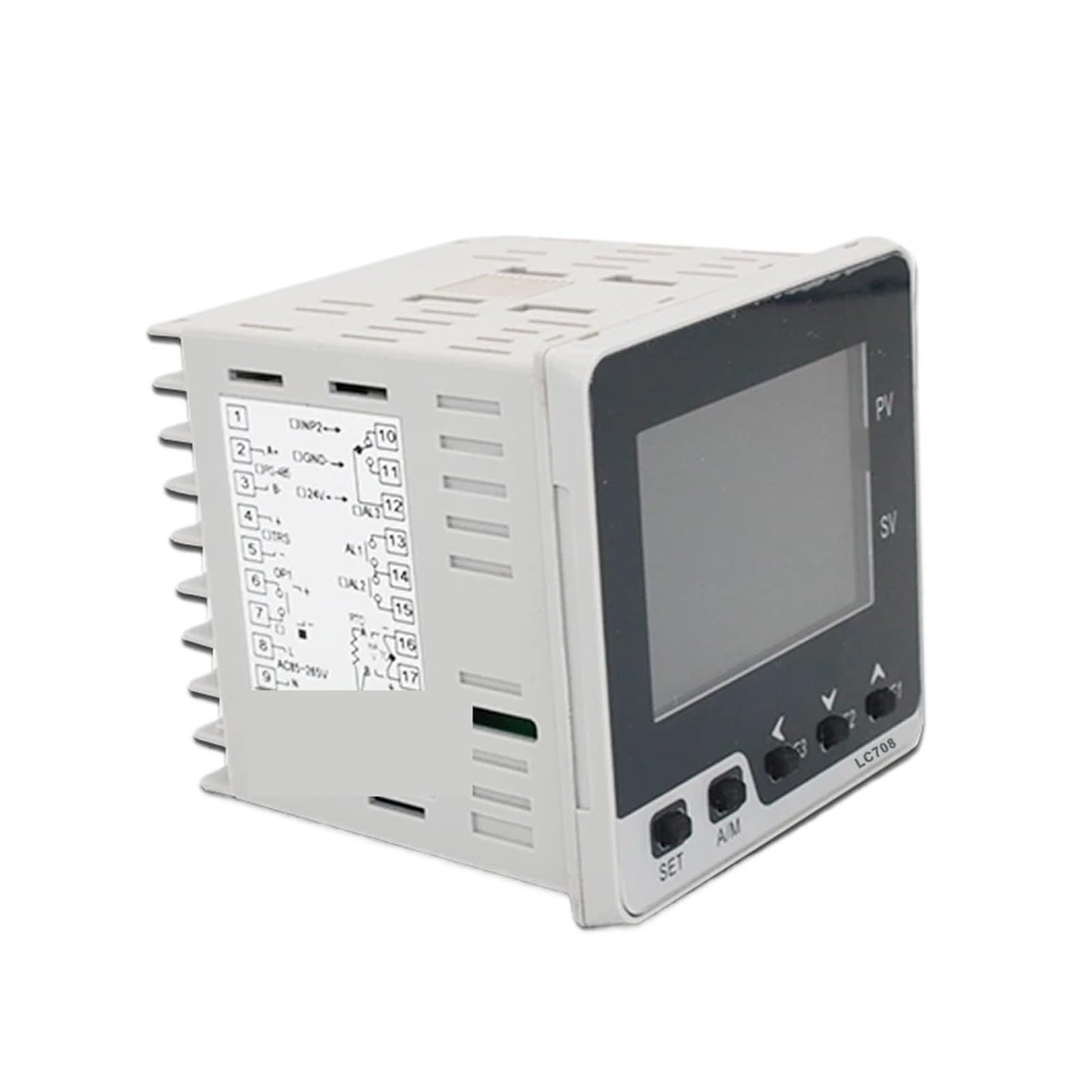 Controlador de temperatura digital PID con pantalla LCD y entrada TC/RTD 72 x mm, temporizador, SSR, relé, salida 4-20 mA 0-10 V(Relay Output 2alarms)