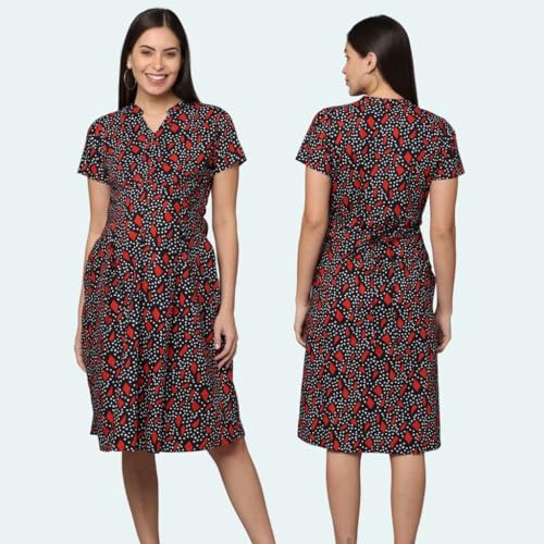 Image of Morph Maternity | Maternity Dresses for Women | Fits During Pregnancy & Post Pregnancy | Back Tie to Adjust