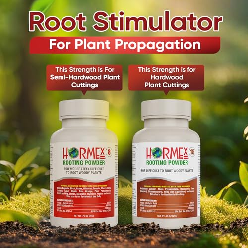 Image of Hormex Rooting Hormone Powder #8, #16 - Fast Roots for Woody Plant Cuttings
