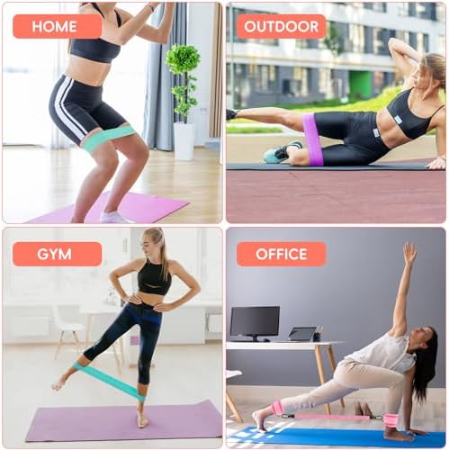11 Pcs Ankle Resistance Bands with Cuffs, Glutes Workout Ankle Weights for Women Working Out, Exercise Bands Set with Ankle Straps for Leg Butt Exercise Equipment - Perfect for Home Workouts 7
