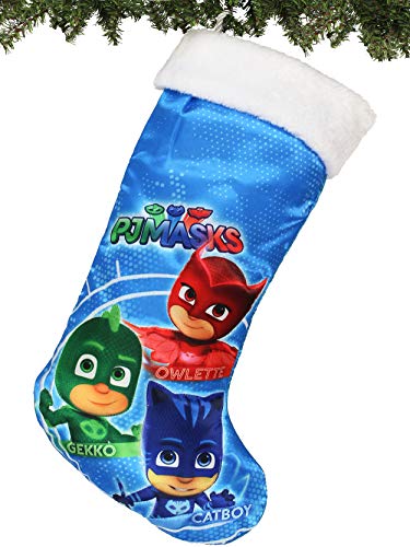 EONE PJMasks 17 Inch Owlette Gekko Catboy Saint Nick Stocking