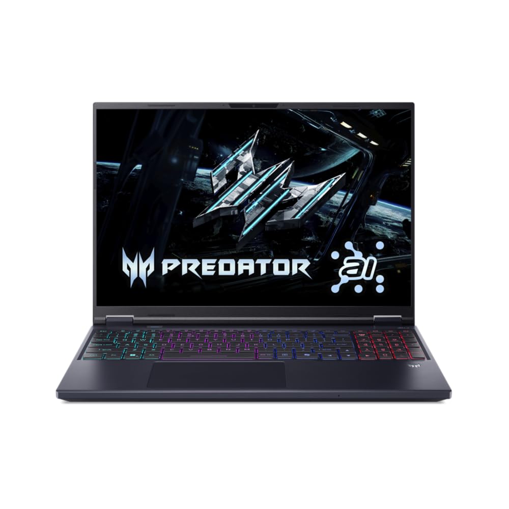 Acer Predator Helios Neo 16 AI PHN16-72, Laptop do gier 16", WQXGA IPS (Intel Core Ultra 7-255HX, 32 GB RAM, 2 TB SSD, GeForce RTX 5070, Windows 11 Home), Czarny, QWERTY Hiszpański+3M Game Pass