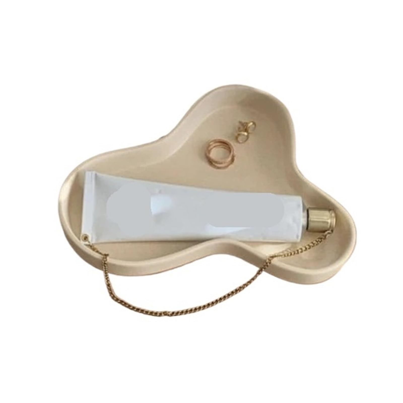 Ceramiczna tacka na drobiazgi, Ceramiczne naczynie na bibeloty organizer biżuterię talerz owoce taca do serwowania Home Decor wielokolorowy(Color 1)
