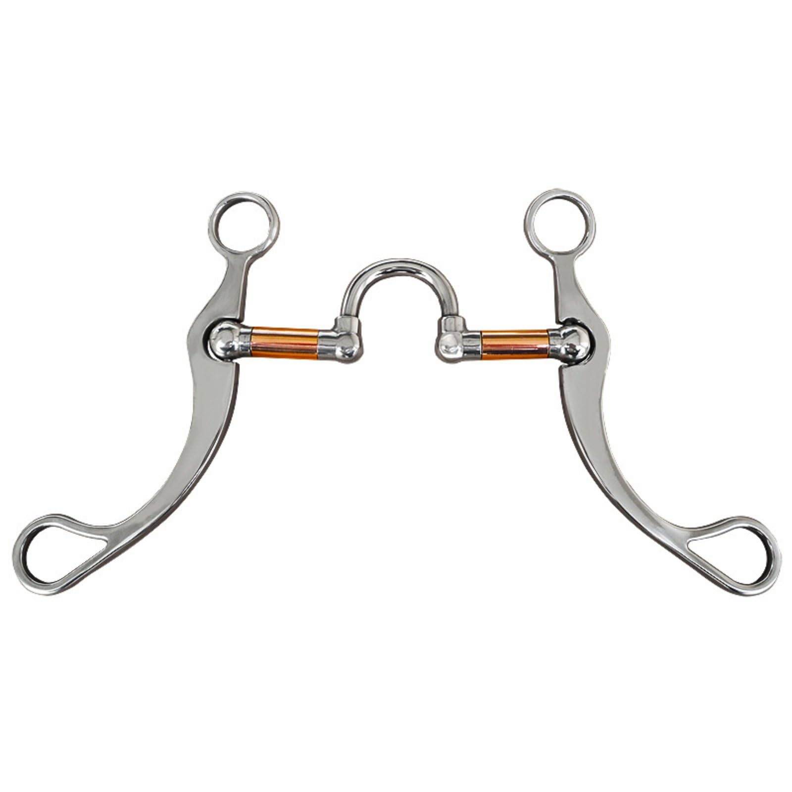 Mors western antirouille robuste avec anneaux en acier inoxydable pour l'équitation