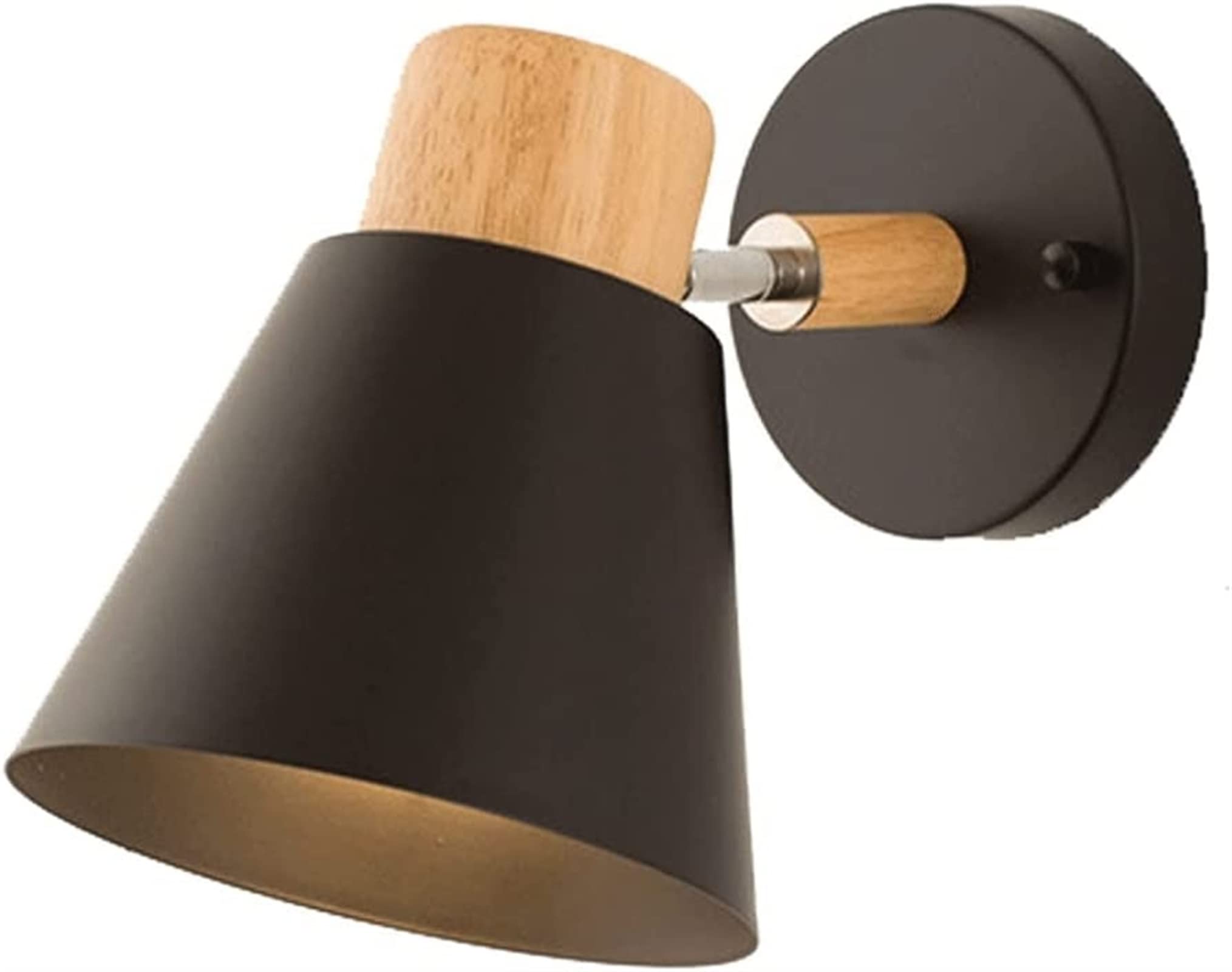Luces pasillo lámpara ángulo ajustable Diconce gris aplique de pared para lectura E27 8