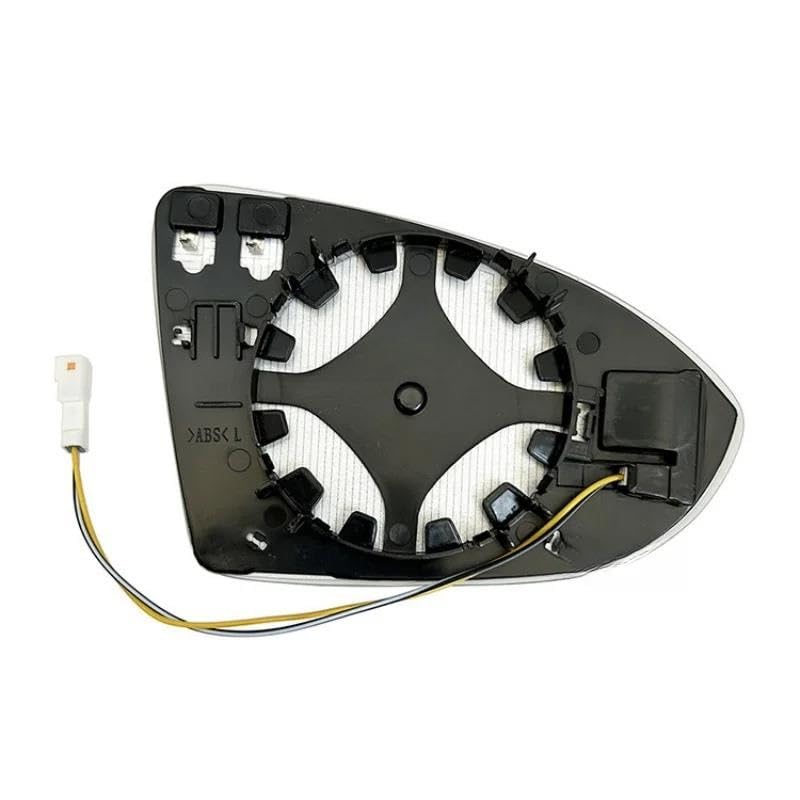 Rétroviseur Chauffant Grand Angle Voiture Avertissement d'angle Mort pour Golf 7 pour Lamdo pour Touran L pour Jetta MK7 Plaque Verre de rétroviseur(A Pair)