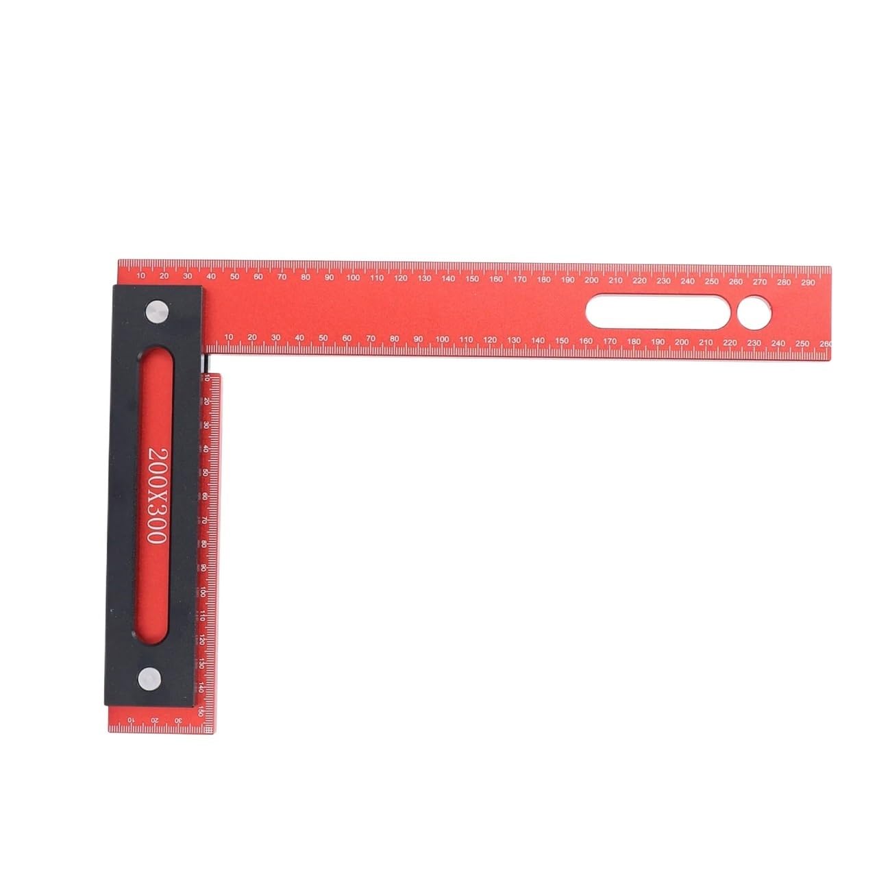 Squadra Falegnameria Forma L 300x200mm Alluminio