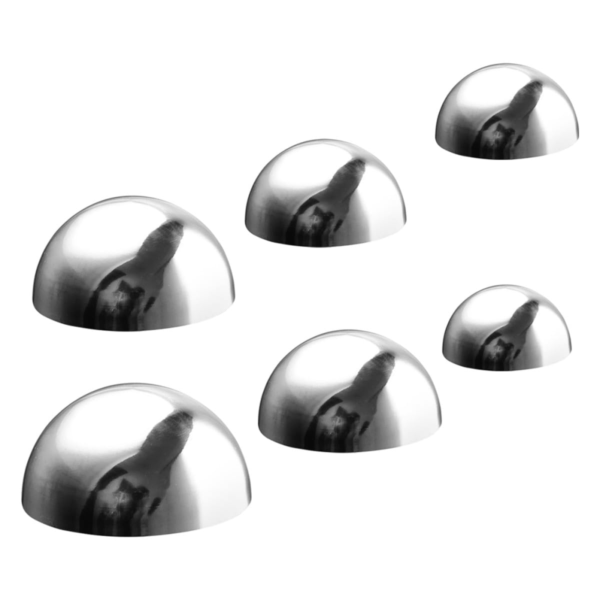Boules hémisphériques acier inoxydable miroir pour aménagement paysager