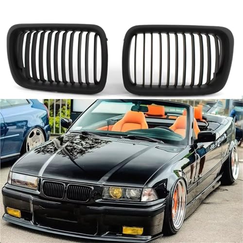 Calandre avant de remplacement pour BMW E36 finition noir mat
