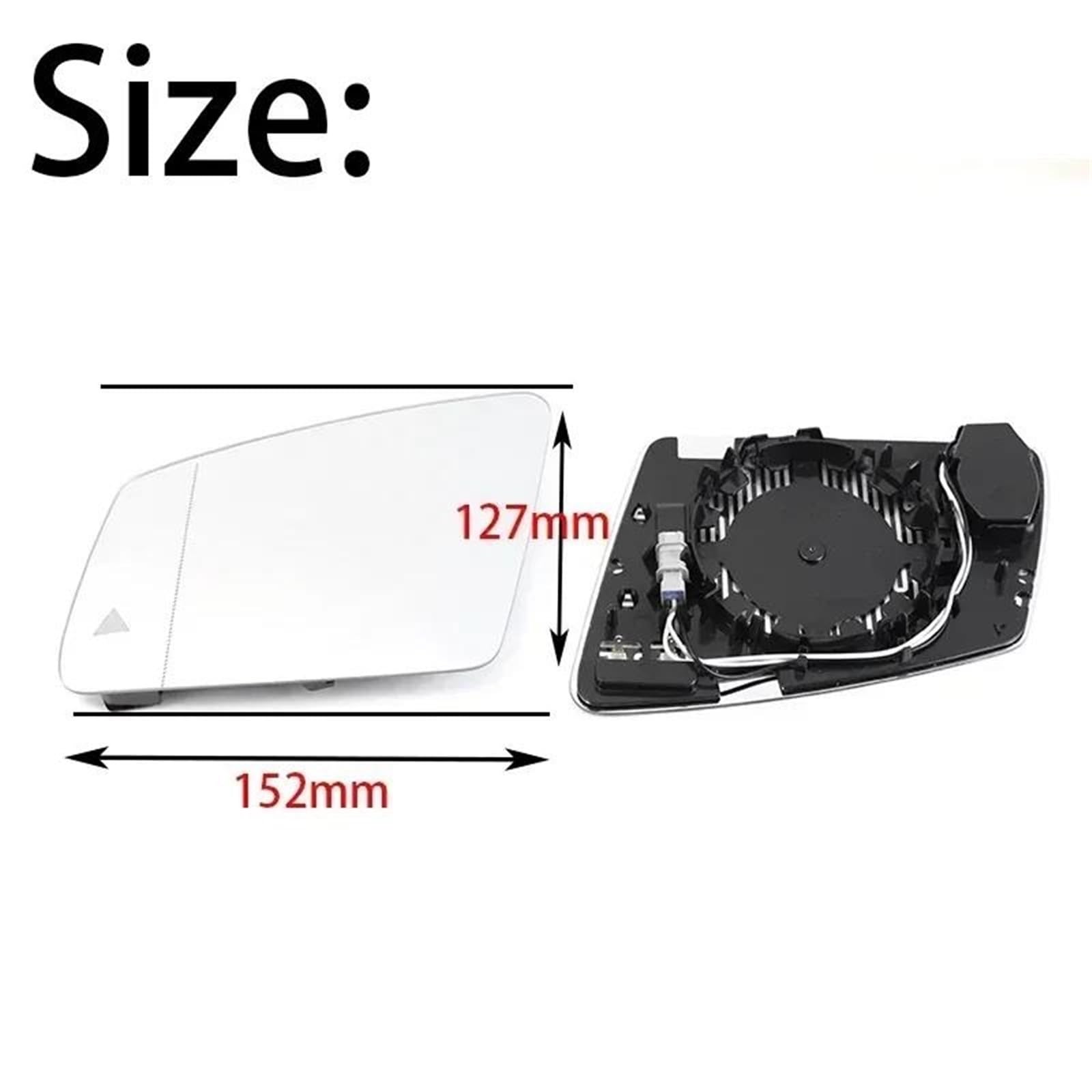 Vidrio De Espejo Retrovisor Para Mercedes Para Benz A B C E GLA CLA CLS W176 W246 W212 W204 W221 W218 Espejo Retrovisor Lateral Calefactable Con Sensor De Punto Ciego(Left with blind spot)