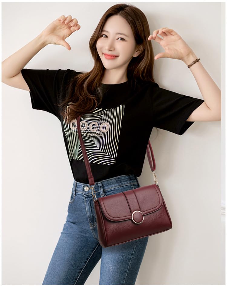 Small Purse for Women Cute Crossbody Bag Classic Shoulder Bag Black Purse with Adjustable Strap and Zipper Closure2