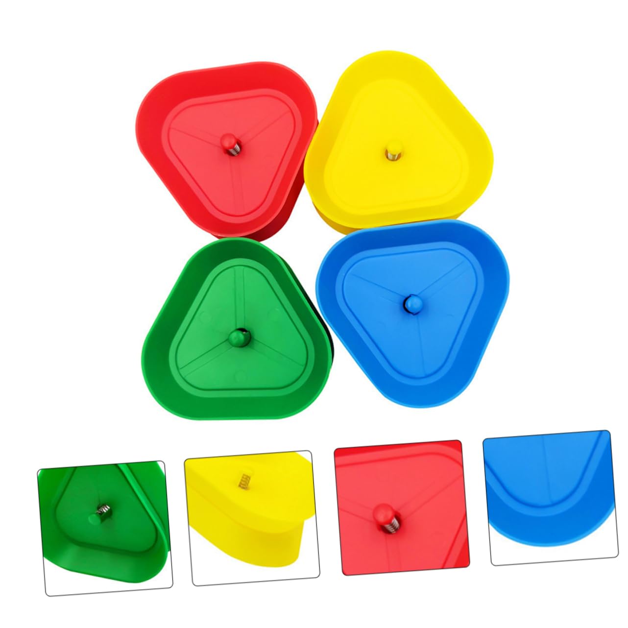 KICHOUSE Playing Card Holder Tray Rack 4pcs Poker Card Holder for Small Hands Spring-Action Support
