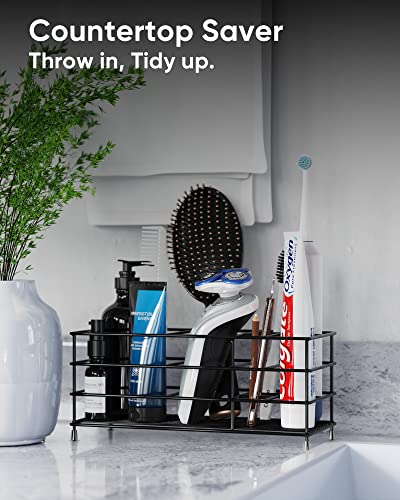 Toothbrush Holder, High Capacity Stainless Steel Toothbrush Holder With 7 Slots,Rust And Slip Resistant, Durable Bathroom Accessories Organizer,Airy And Keep Clean,Hold Electric Toothbrush,Toothpaste #TOP5