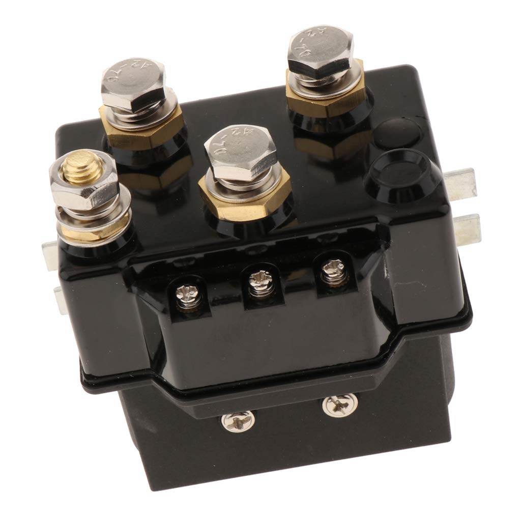 perfk Relais de Solénoïde de Treuil 24V 500A pour VTT, SUV,