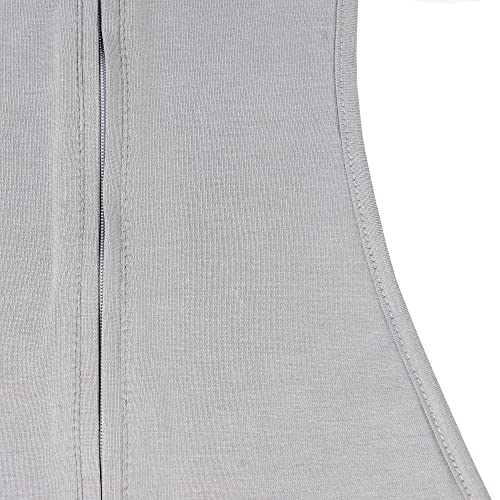 Image of Woombie Eucalyptus Leaf Tencel Sweaddling Blanket - Ultra Soft, Soothing Eucalyptus Fiber Baby Swaddle - Wearable Baby Blanket - Dreamy Gray, 5-13lbs