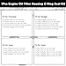 AOUTTUOA Engine Oil Filter Housing O Ring Seal Kit 7PCS Fit for Chrysler Dodge Jeep Ram 200 300 Pacifica Charger Challenger Cherokee Wrangler 1500 ProMaster 2014-2021 3.2L 3.6L, Replace 68191356AA