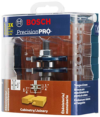 Bosch 84624MC 1-7/8 In. x 1/4 In. Carbide-Tipped Tongue and Groove Router Bit - Thumbnail 2