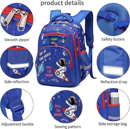 Image of Frantic Waterproof Polyester 26 L School Backpack School Bag Daypack Picnic Bag For Boys & Girl(4Zipper Parent)