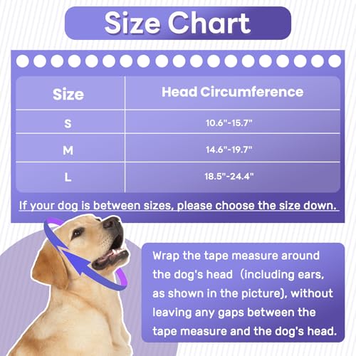 Image of Nanaki Dog Calming Hoodie No Shake Ear Wraps for Dogs Protection Ear Dog Cover Muffs Doggy Head Warp Anxiety Relief Doggy Hematoma Wrap Head Cover The Grooming and Force Drying Warm Pet Protector