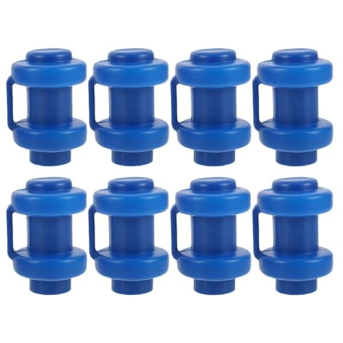 YARNOW 8Pcs Trampoline Enclosure Pole Caps, Blue, Fit for Pole 1 Inch Diameter, Easy Installation