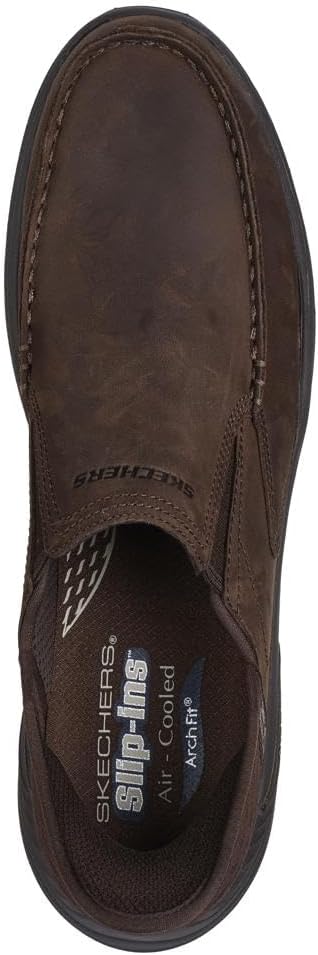 Skechers Men's USA Arch Fit Motley - Milo Moc Toe Twin Gore Leather Slip-Ins - Image 2