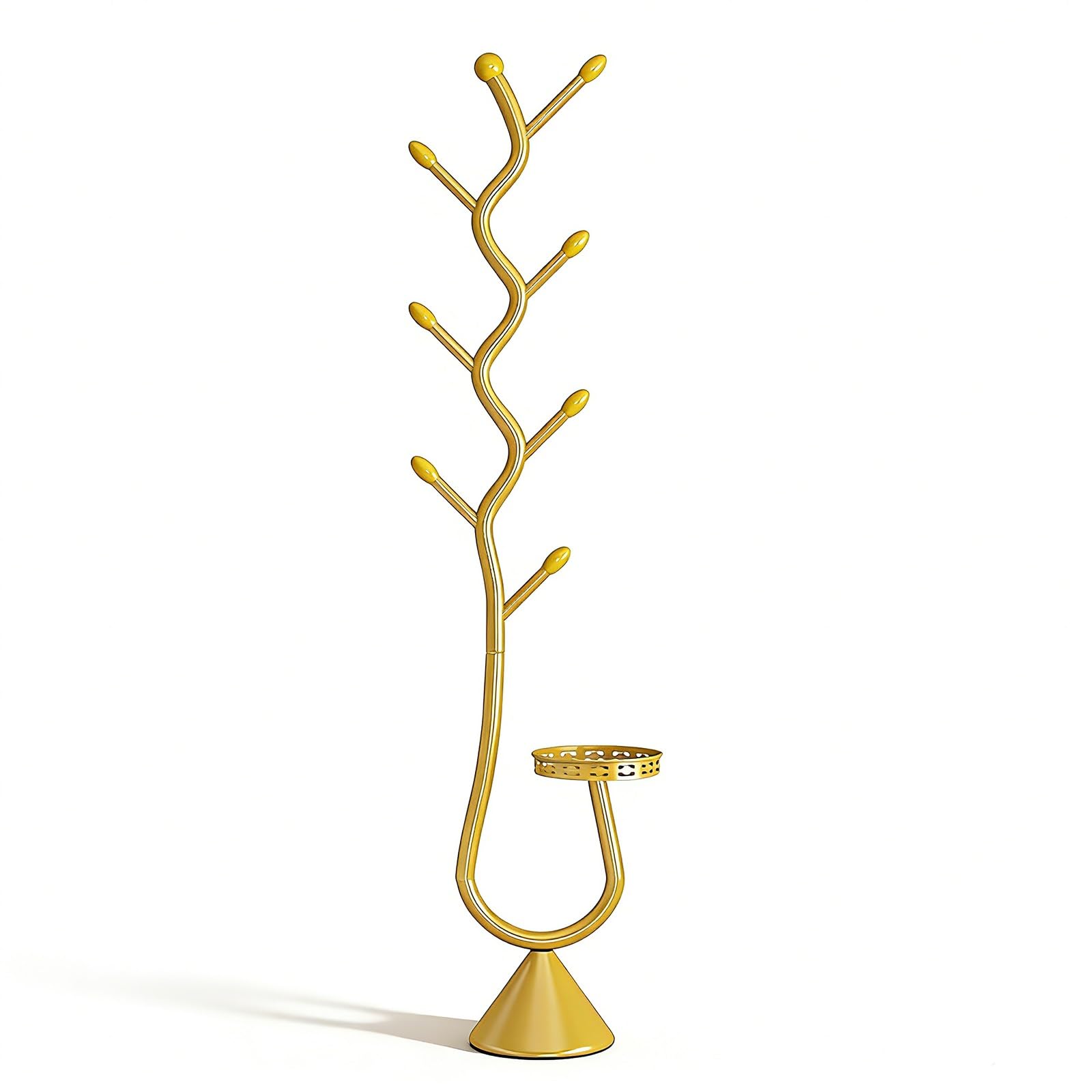 FGXHHS Cact d Hall Tree with Sto - Space-Saving Coat Rack for Entryway, Foyer, Corridor, Bedroom, Living Room Single Layer Design