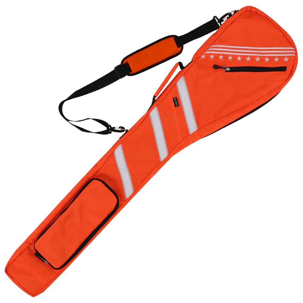 Big Teeth Golf Sunday Bag, Small Golf Bag Lightweight, Par 3 Golf Bag for A Few Clubs Driving Range, Practice with Carry Shoulder Strap Foldable