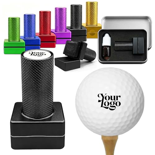 Lihome Custom Golf Ball Stamp With Logo – Personalized Club &Amp; Team Marking Tool – Reusable, Waterproof Golf Stamper For Tournaments, Leagues &Amp; Corporate Gifts