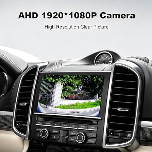 Image of Vehicle Backup Camera CCD Compatible for BMW 3 5 Series X1 3 4 5 F07 F10 F11 F25 F26 F30 F34 Car Rear View AHD 1080P Camera Reverse Parking Fisheye Lens Waterproof Cam Car Trunk Handle Camera (Black)