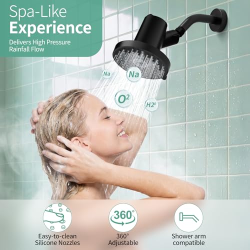 SR SUN RISE Filtered Shower Head with Filters,High Pressure Rain Shower Head - image 8