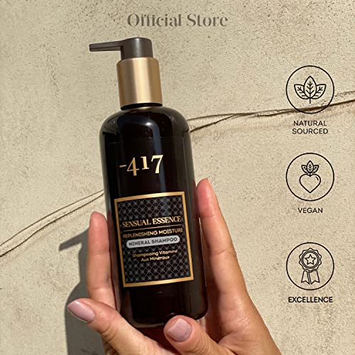 -417 Dead Sea Cosmetics Replenishing Moisture Mineral Shampoo - Cleansing & Nourishing - Perfect Solution For Beautiful Healthy Hair - With Aloe Vera & Sweet Almond Oil 11.83 Fl Oz. #TOP4