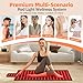 Red Light Therapy Mat for Full Body, High-Density LED Infrared Light with 5 Intensity Levels, 9 Auto-Shutoff Timer Settings, Handheld Controller, Gifts for Athletes, Office Workers, Women, Men