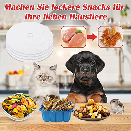 Yuffqopc 8 Stück Dörrfolie Runde Silikon Dauerbackfolie Dehydrator Blätter Dörrgitter Dörrmatten Für Dörrautomat – Bild 4