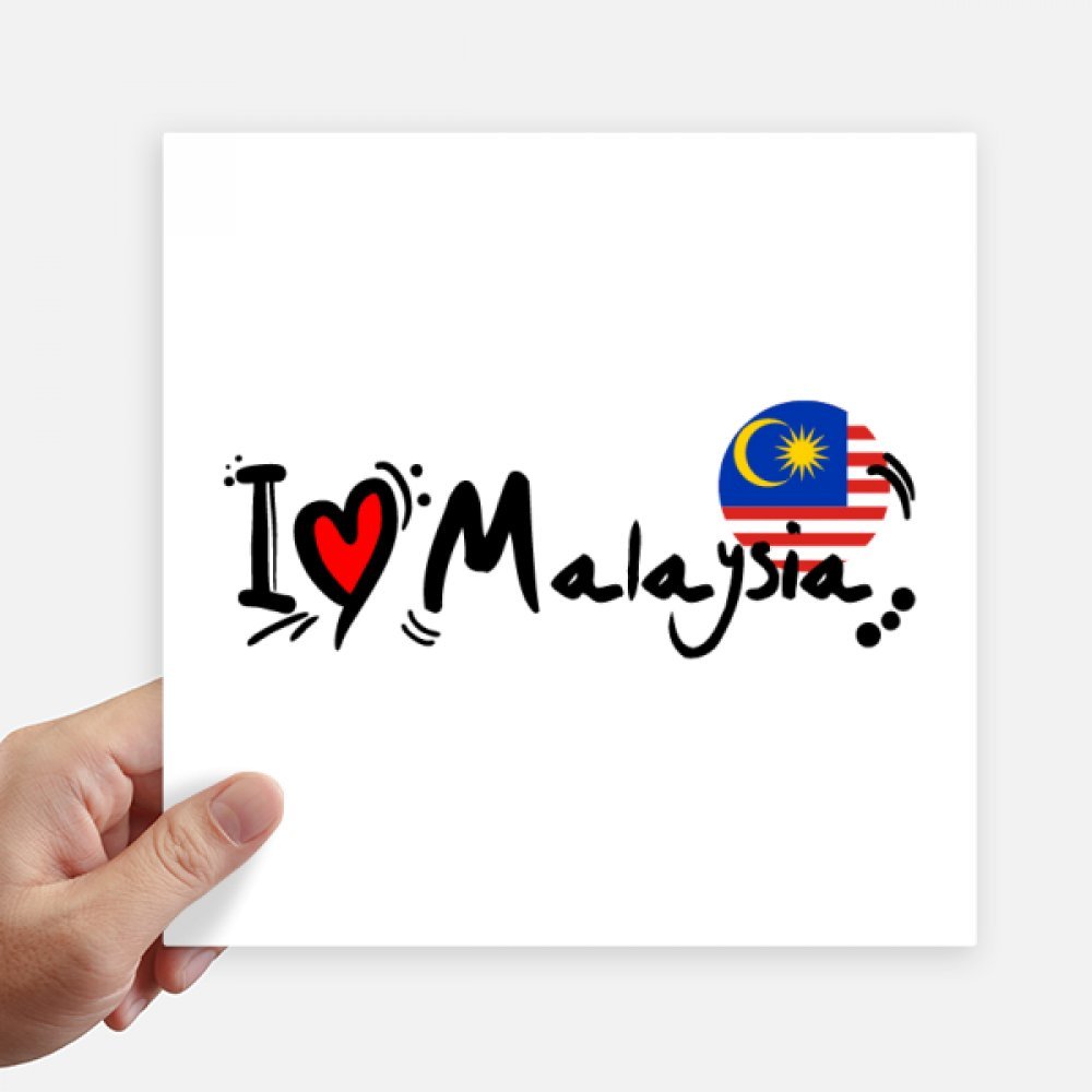 Sticker J'aime la Malaisie pour personnaliser votre ordinateur et moto