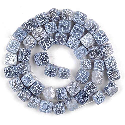 8x8mm naturale gelo roto agate colorate quadrato