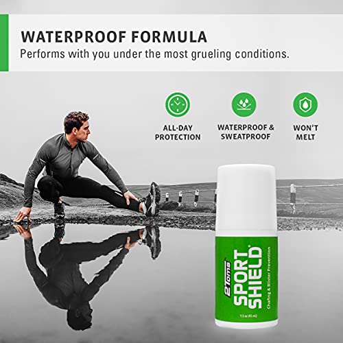 2Toms Sportshield, Original Formula, All-Day Anti Chafe And Blister Prevention, Waterproof Protection From Chafing And Skin Irritation, 1.5 Ounce #TOP3