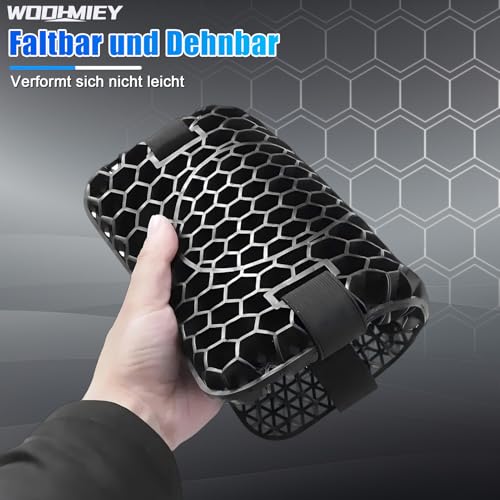 WODHMIEY Motorradkissen, Stoßdämpfendes Motorradkissen, Hohlstruktur, Atmungsaktivem Netzbezug, Elastischem Gel, Druckentlastung, Hochwertigem TPE, 21x28 cm, Geeignet Für Roller,