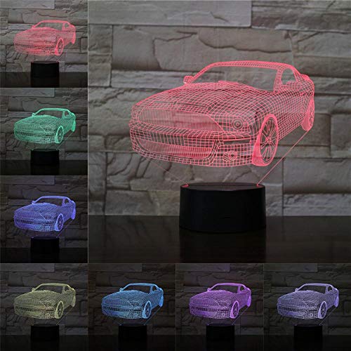 Preisvergleich Produktbild Kühles Auto der Nachtlichtschreibtischlampenillusions... das drahtlose tragbare helle Atmosphäre der Festivalbatterie im Freien beleuchtet