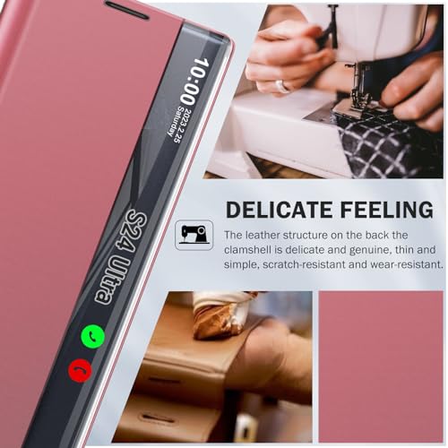 Coque Samsung S24 Ultra rose rigide avec béquille intégrée - 4