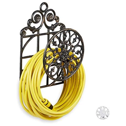 Relaxdays Antique Wall-Mounted Hose Holder Cover