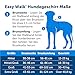 PetSafe Easy Walk-Geschirr, Anti-Zieh-Hundegeschirr, Verringert Würgen und Husten, Mit 1,8 M Leine, Größe XL, Schwarz