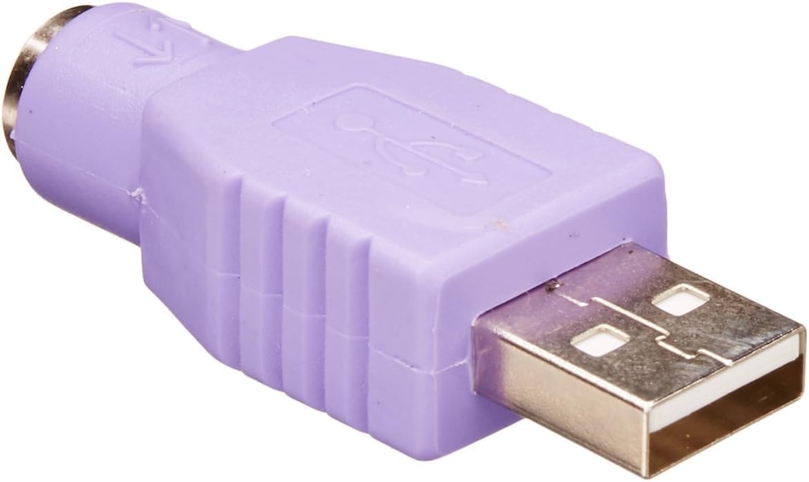 Cablepelado - adattatore da PS2 a USB M/H, colore viola