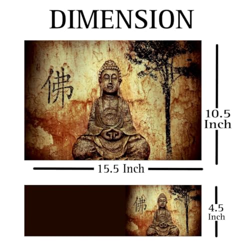 Image of Full Laptop Skin Bubble-Free HD Quality Sticker for Laptops Upto 15.6 inch Compatible with Apple /Dell /HP /Lenovo /Acer /Asus /Sony (Dustproof|Waterproof|Scratchproof|Reusable) - Buddha FL1