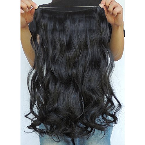 Secret Halo Hair Extensions Flip in Curly Wavy Hair Extension Synthetic Women Hairpieces 20"