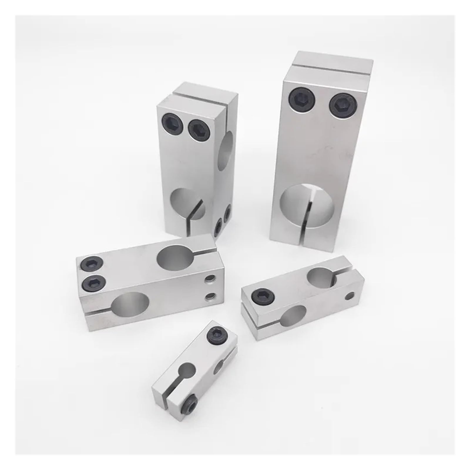 Ruajogynvm One Color 1Pc 28X28 Pillar Fixing Clamp Vertical Fixed Diameter Fastening Aluminum Alloy Optical Axis Cross Block Steel Pipe Fixing