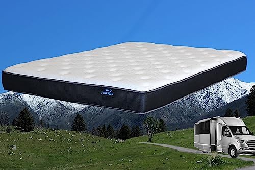 Triad Lite 6 inch RV Mattress Cool Gel Foam, Glacier Cooling Stretch Cover, Firm Support, Made in The USA (66x80)